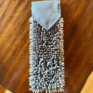Norwex gray chenille hand towel